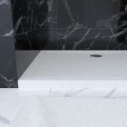 Receveur en acrylique blanc 80x100x4cm - moon rectangular 80 Aurlane - FAC722