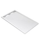Receveur en acrylique blanc - 140x80x5cm - meteora rectangular linear white Aurlane - FAC723