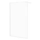 Paroi de douche - cadre et bras aluminium blanc - 120x200 cm - white contouring
