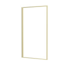 Pare baignoire rabattable 80x140cm - finition or doré brossé - goldy contouring screen Aurlane - FAC953