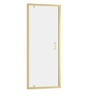 Porte de douche pivotante 80x200cm - profilés or doré brossé - verre trempé 6mm - goldy crush Aurlane - FAC955