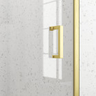 Porte de douche pivotante 90x200cm - profilés or doré brossé - verre trempé 6mm - goldy crush Aurlane - FAC956