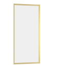 Paroi de retour 80x200cm - profilés or doré brossé - verre trempé 6mm - goldy crush Aurlane - FAC959