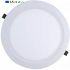 Downlight dalle led extra plate ronde blanc 24w - couleur eclairage au choix
