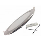 Downlight dalle led extra plate ronde alu 12w - couleur eclairage : blanc froid 6000k - 8000k