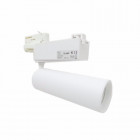 Spot led sur rail 30w binaire triphasé blanc - couleur eclairage au choix