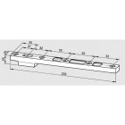 Axe rectangulaire 7421 DORMA - Bras bas double action - 4610001 