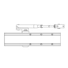 Ferme-porte pignon crémaillère - Bras compas F2 à 6 Blanc SEVAX - ESV7181B