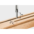 Fraise à rainurer HS queue de 8 mm FESTOOL HS S8 D 3/8 - 490941