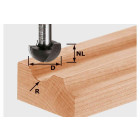 Fraise à gorge creuse HW avec queue de 8mm FESTOOL HW S8 R8 - 490985