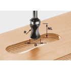 Fraise pour poignée moulurée HW avec queue de 8mm FESTOOL HW S8 R16/NL32 - 491033