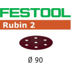 Abrasifs FESTOOL STF D90/6 P180 RU2 - Boite de 50 - 499083
