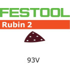 Abrasif STF FESTOOL - 93V pour bois - V93/6 - grain 60 -RU2 - 50 pièces - 499162