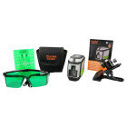 Niveau laser croix vert auto ajustable, fidex-714002