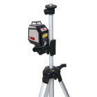 Niveau laser 360° rouge auto ajustable et trepied, fidex-714004
