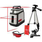 Niveau laser 360° rouge auto ajustable et trepied, fidex-714004