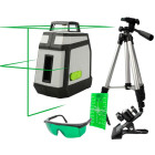 Niveau laser 360° vert auto ajustable et trepied, fidex-714005