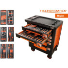 Servante d'atelier 6 tiroirs équipée 48 outils dans 6 modules, fidex-810482
