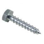 Tirefond lennie - zingué blanc - ø6x45 - boite de 200 - tir0604502b