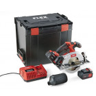 Scie circulaire 18v cs 62 18.0-ec/5.0 set flex - batterie + chargeur + coffret - 454028