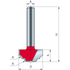 Mèche à rainurer décorative arrondie FREUD - Ø25,4 H12,7/44,7 Q8 Z2 - F03FR01861 -39-10208P