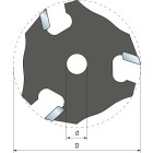 Couteau à rainurer FREUD - Ø50,8 H3 AL8 Z3 - F03FR02029 -56-11408P