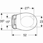 Pack WC suspendu à fond creux Bastia Rimfree avec abattant GEBERIT - 501.687.01.1