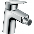 Mitigeur bidet HANSGROHE Logis  avec tirette et vidage synthétique chromé - 71204000