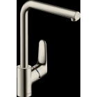 Mitigeur de cuisine HANSGROHE Focus M41 , 1 jet aspect acier inox - 73881800