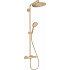 Showerpipe HANSGROHE Croma Select S  1jet avec thermostatique bronze brossé - 26890140