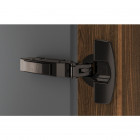 Charnière HETTICH Sensys 8645i Noir obsidienne - Base 3 mm TH 52 110°- à visser - 9091739