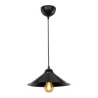 Lustre lampe lumière suspendu suspension en plastique hauteur 48 cm e27 noir helloshop26 03_0007501