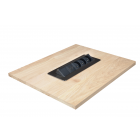 Bloc encastrable pivotant 3 prises et 2 ports USB
