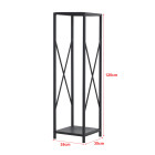 Range-bûches pour usage intérieur extérieur porte-bûches design support rangement bois de chauffage en acier 35 x 35 x 120 cm noir helloshop26 03_0006290