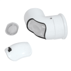 Coude 80/125 pptl/pvc rolux - coude 90° condensation 80/125 avec trappe de visite