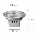 Ampoule led ar111 30w 220v 80 - couleur eclairage au choix