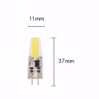 Ampoule led g4 cob 2w 12v 360 - couleur eclairage au choix