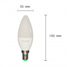 Ampoule led e14 b35 smd 6w 220v 180 - couleur eclairage au choix