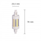 Ampoule led r7s 78mm smd2835 5w 220v 36led 360 - couleur eclairage au choix