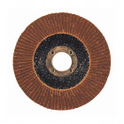 Lot de 10 disques à lamelles bombées corindon d.115x22,23mm grain 120