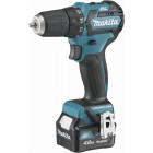 Perceuse visseuse 12 V CXT Li-Ion 4 Ah Ø 10 mm MAKITA - 2 batteries, chargeur, coffret - DF332DSMJ