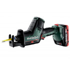 Scie sabre metabo - sse 18 ltx bl compact 2 x 4,0 ah lihd, asc 55, coffret metaloc - 602366800