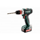 Perceuse visseuse METABO - PowerMaxx BS 12V - Quick 2 x 2,0 Ah Li-Power, SC 30, coffret - 601037500