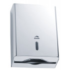 Distributeur papier essuie-mains - Inox - finition poli brillant