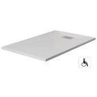Receveur kinesurf extra-plat antidérapant - rectangulaire - 120 x 80 cm - blanc