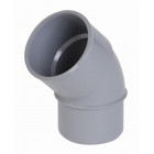 Coude NICOLL mâle-femelle 45° - PVC gris - Ø 32 mm - CF4