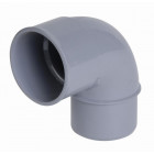 Coude NICOLL mâle-femelle 87°30 - PVC gris - Ø 32 mm - CF8