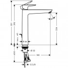 Talis e 240 mitigeur lavabo chromé