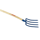 Fourche à bêcher douille 4 dents triangles Pro 30 cm REVEX - Sans manche - 187211          