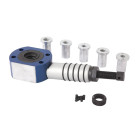 Vérin traversant mécano-hydraulique 12t + adaptateurs pour silent bloc poids lourd - oh 3512 - clas equipements